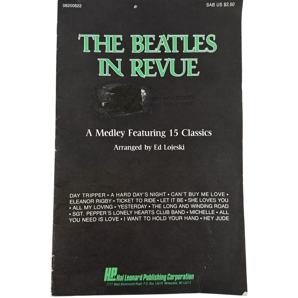 The Beatles in Revue‎ Medley of 15 Classics Combo Parts Arranged by Ed Lojeski